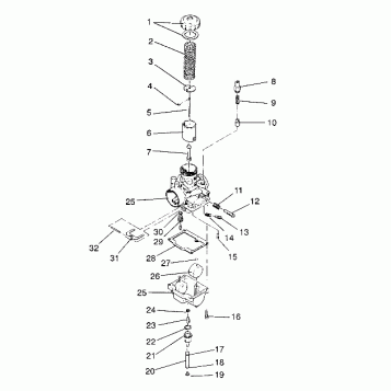 CARBURETOR ASSEMBLY WIDETRAK / 0932064 (4922982298034A)
