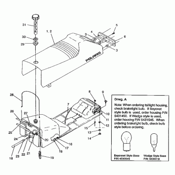 SEAT and GAS TANK ASSEMBLY RXL / 0930768 and RXL SKS / 0930568 (4922992299002A)
