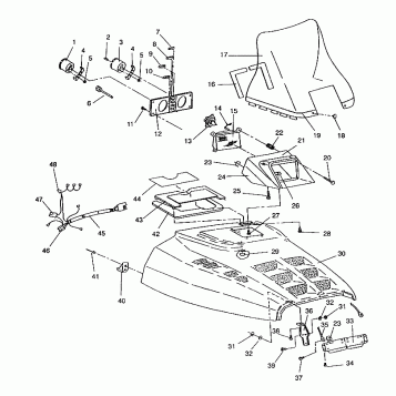 HOOD ASSEMBLY RXL/0930768 and RXL SKS/0930568 (4922992299005A)
