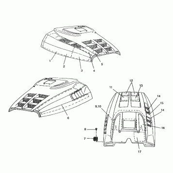 HOOD - FOAM/FOIL RXL / 0930768 and RXL SKS / 0930568 (4922992299008A)