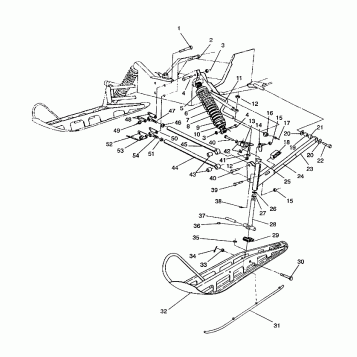 FRONT SUSPENSION and SKI RXL / 0930768 and RXL SKS / 0930568 (4922992299011A)