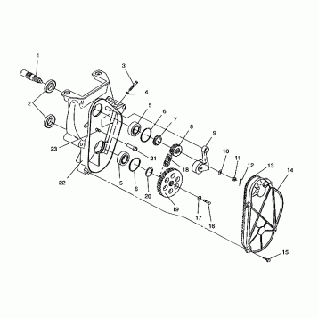 CHAINCASE ASSEMBLY  RXL/0930768 and RXL SKS/0930568 (4922992299017A)