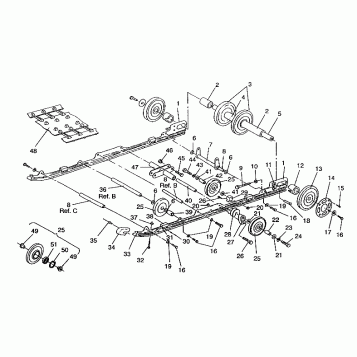 SUSPENSION ASSEMBLY RXL SKS / 0930568 (4922992299020A)