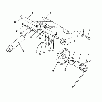 REAR TORQUE ARM ASSEMBLY RXL/0930768 and RXL SKS/0930568 (4922992299022A)
