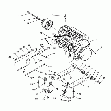 ENGINE MOUNTING RXL/0930768 and RXL SKS/0930568 (4922992299025A)