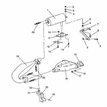 EXHAUST SYSTEM RXL / 0930768 and RXL SKS / 0930568 (4922992299026A)