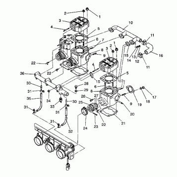 CYLINDER ASSEMBLY RXL / 0930768 and RXL SKS / 0930568 (4922992299030A)
