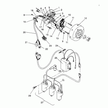 MAGNETO ASSEMBLY RXL / 0930768 and RXL SKS / 0930568 (4922992299036A)