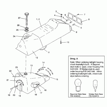 SEAT and GAS TANK ASSEMBLY XLT/0930767,XLT SP/0930667 &  XLT SKS/0930567 (4923012301002A)