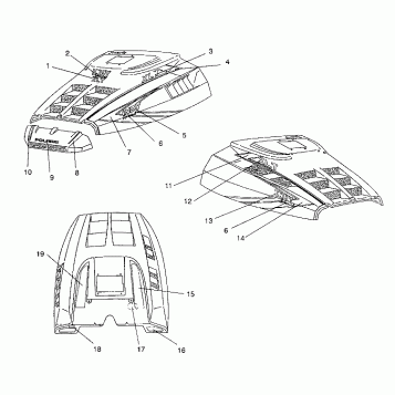 HOOD - DECALS XLT/0930767,XLT SP/0930667 &  XLT SKS/0930567 (4923012301007A)