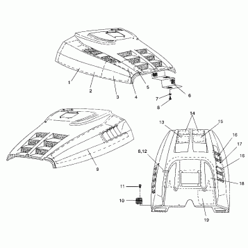 HOOD - FOAM/FOIL XLT/0930767,XLT SP/0930667 &  XLT SKS/0930567 (4923012301008A)