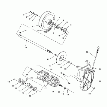 DRIVE TRAIN ASSEMBLY XLT/0930767,XLT SP/0930667 &  XLT SKS/0930567 (4923012301018A)