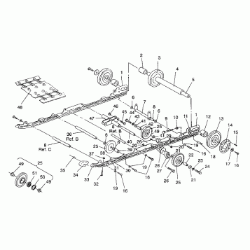 SUSPENSION ASSEMBLY XLT SKS/0930567 (4923012301021A)