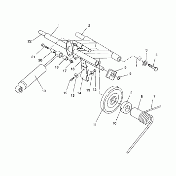 REAR TORQUE ARM ASSEMBLY XLT/0930767 &  XLT SKS/0930567 (4923012301025A)