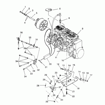 ENGINE MOUNTING XLT/0930767,XLT SP/0930667 &  XLT SKS/0930567 (4923012301028A)