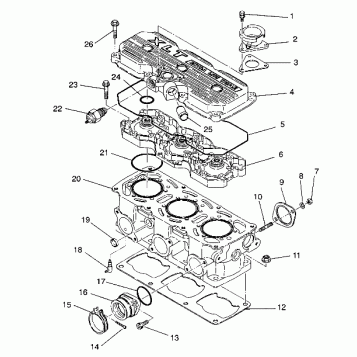 CYLINDER ASSEMBLY XLT/0930767,XLT SP/0930667 &  XLT SKS/0930567 (4923012301033A)