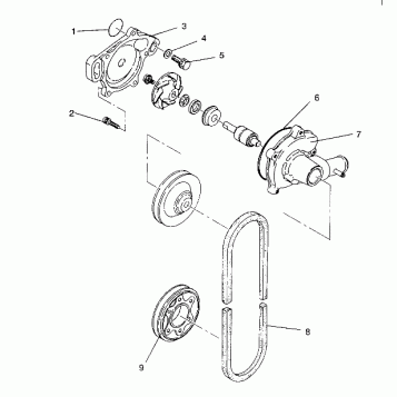 WATER PUMP XLT/0930767,XLT SP/0930667 &  XLT SKS/ 0930567 (4923012301034A)