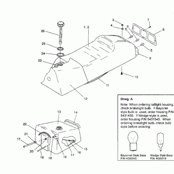SEAT and GAS TANK ASSEMBLY 440 XCR / 0931760 (4923022302002A)