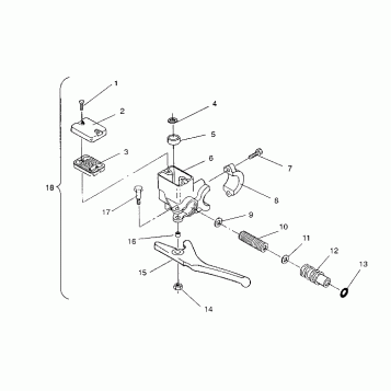 MASTER CYLINDER ASSEMBLY 440 XCR / 0931760 (4923022302010A)