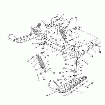 FRONT SUSPENSION and SKI 440 XCR / 0931760 (4923022302011A)
