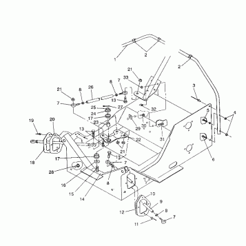STEERING ASSEMBLY 440 XCR / 0931760 (4923022302016A)