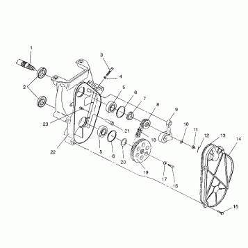 CHAINCASE ASSEMBLY 440 XCR / 0931760 (4923022302018A)