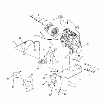 ENGINE MOUNTING 440 XCR / 0931760 (4923022302025A)