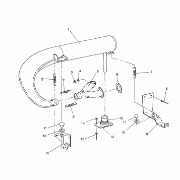 EXHAUST SYSTEM 440 XCR / 0931760 (4923022302026A)