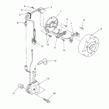MAGNETO ASSEMBLY 440 XCR / 0931760 (4923022302036A)