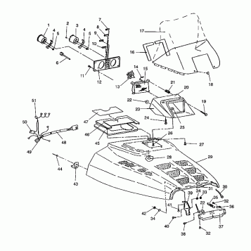 HOOD ASSEMBLY Storm/0932770 and Storm SKS/0932570 (4923032303005A)