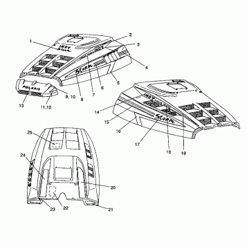 HOOD - DECALS Storm/0932770 and Storm SKS/0932570 (4923032303007A)
