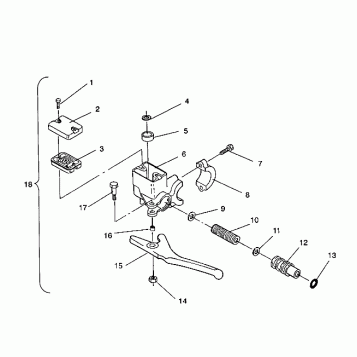 MASTER CYLINDER ASSEMBLY Storm/0932770 and Storm SKS/0932570 (4923032303010A)