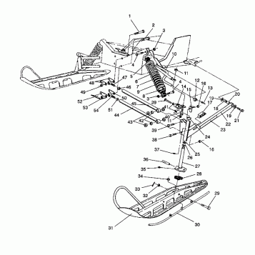 FRONT SUSPENSION and SKI Storm/0932770 and Storm SKS/0932570 (4923032303011A)