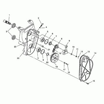 CHAINCASE ASSEMBLY Storm/0932770 and Storm SKS/0932570 (4923032303017A)