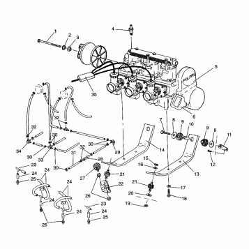 ENGINE MOUNTING Storm/0930782 and Storm SKS/0930582 (4923032303025A)
