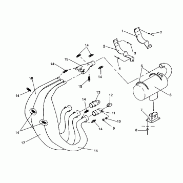 EXHAUST SYSTEM Storm/0930782 and Storm SKS/0930582 (4923032303026A)