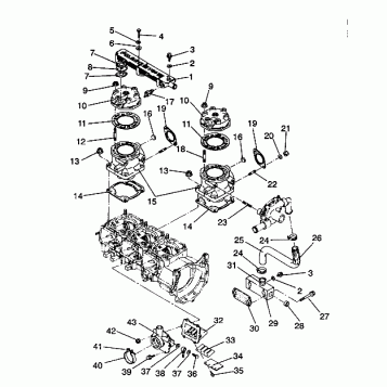 CYLINDER and MANIFOLD ASSEMBLY Storm/0930782 and Storm SKS/0930582 (4923032303029A)