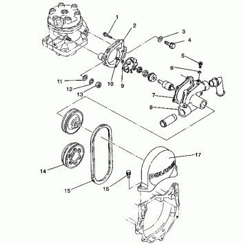 WATER PUMP Storm/0932770 and Storm SKS/0932570 (4923032303030A)