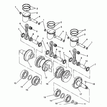 PISTON and CRANKSHAFT Storm/0932770 and Storm SKS/0932570 (4923032303031A)