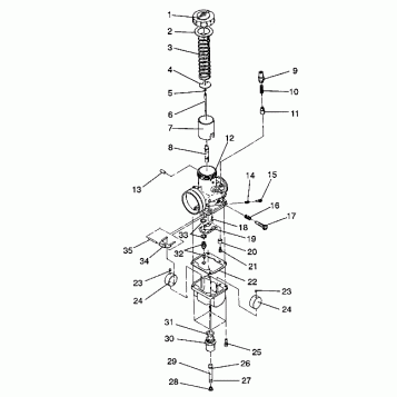 CARBURETOR ASSEMBLY Storm/0932770 and Storm SKS/0932570 (4923032303032A)
