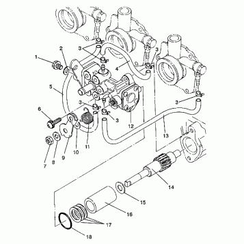 OIL PUMP ASSEMBLY Storm/0932770 and Storm SKS/0932570 (4923032303034A)