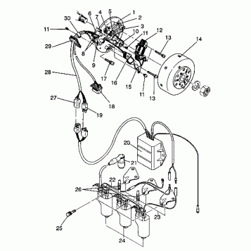 MAGNETO ASSEMBLY Storm/0932770 and Storm SKS/0932570 (4923032303035A)