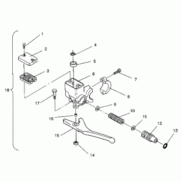 MASTER CYLINDER ASSEMBLY TRAIL/0930761 and  TRAIL DELUXE/0930243 (4923222322012A)
