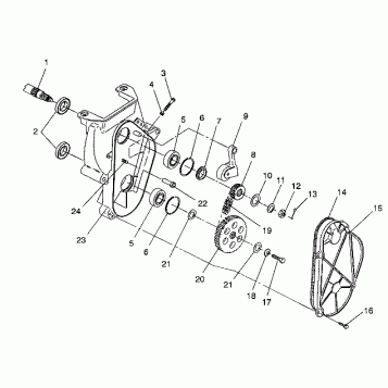 CHAINCASE ASSEMBLY TRAIL/0930761 and  TRAIL DELUXE/0930243 (4923222322018A)
