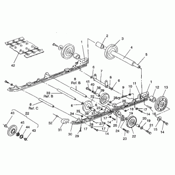 SUSPENSION ASSEMBLY TRAIL/0930761 (4923222322021A)