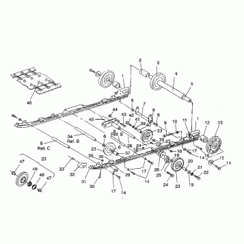 SUSPENSION ASSEMBLY TRAIL DELUXE/0930243 (4923222322022A)