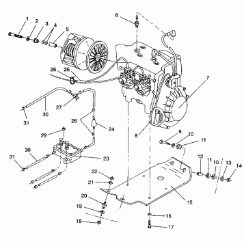 ENGINE MOUNTING TRAIL/0930761 and  TRAIL DELUXE/0930243 (4923222322029A)