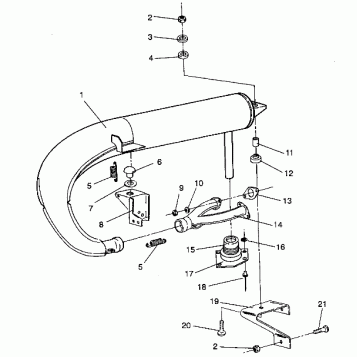 EXHAUST SYSTEM TRAIL/0930761 (4923222322030A)