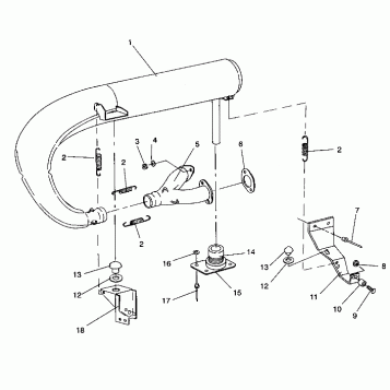 EXHAUST SYSTEM TRAIL DELUXE/0930243 (4923222322031A)