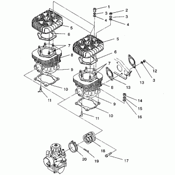 CYLINDER ASSEMBLY TRAIL/0930761 (4923222322033A)